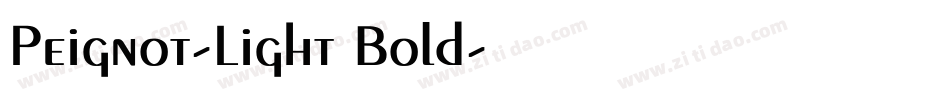Peignot-Light Bold字体转换